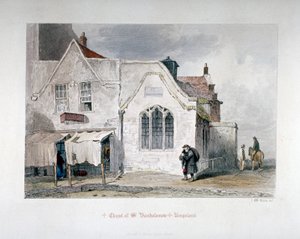 Vista de la Capilla de San Bartolomé, Kingsland Road, Hackney, Londres, 1851