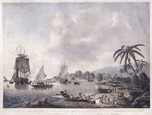 Vista de la Bahía de Matavai, Tahití, 1787