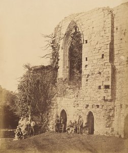 Abadía de Easby. Desde el este, 1850s