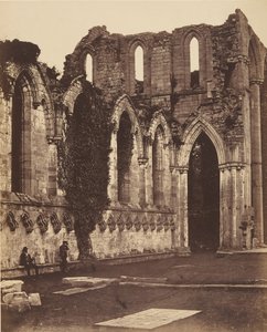 Abadía de Fountains. Interior del Coro, 1850s