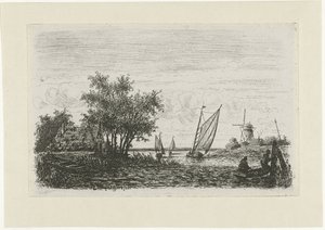 Barcos en un lago