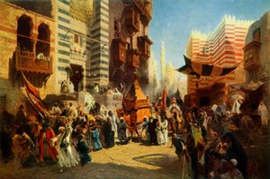 Retorno de la Alfombra Sagrada de La Meca a El Cairo, 1876, 1965