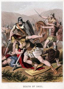 Muerte de Saúl y su escudero en batalla con los filisteos, 1870