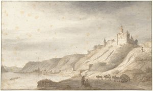 Castillo de Rheinfels, cerca de St Goar, en el Rin