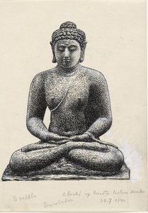 Buda en el Borobudur