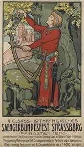 Festival de cantantes de Saengerbundesfest, Estrasburgo, 1905