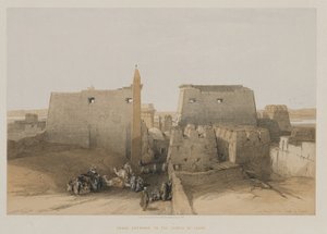 Egipto y Nubia, Volumen II: Gran entrada al Templo de Luxor, 1848