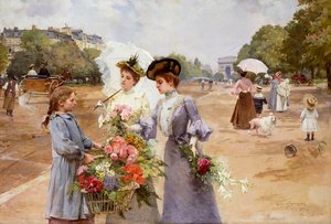 La avenida del Bois de Boulogne - Mañana de primavera