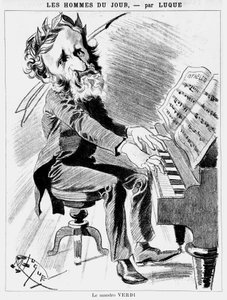 Caricatura de Verdi - por Luque