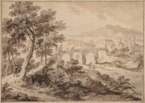 Paisaje con puente