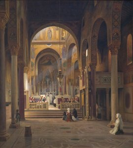 Interior de la Capilla Palatina en Palermo, Italia