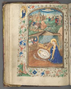 Libro de Horas (Uso de Utrecht): fol. 62v, La Natividad
