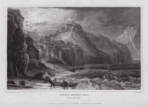 Bahía de Robin Hood, cerca de Whitby de Nathaniel (after) Whittock