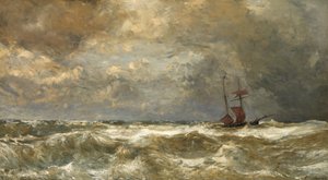 Rough Sea (óleo sobre lienzo)