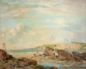 La orilla del mar (óleo sobre lienzo)