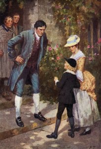 Ilustración para Cumbres Borrascosas de Emily Bronte (litografía en color)