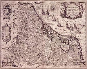 Mapa de la Provincia de los Países Bajos Unidos (grabado)