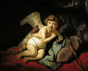 Cupido soplando una burbuja de jabón, 1634
