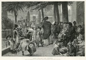 Escena en el cementerio de la Iglesia de San Juan, Waterloo Road