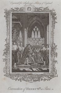 Coronación de Enrique VI en París (grabado)