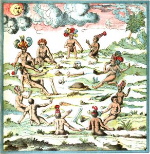 Champlain Indias Occidentales placa LIX - Narrativa de los indios de Samuel de Champlain
