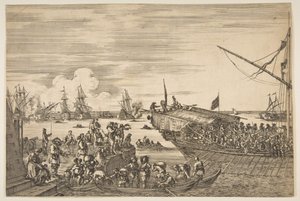 Salida de una galera en el puerto de Livorno, de Vistas del puerto de Livorno