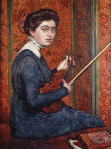 Mujer con Violín