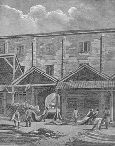 Mercado de pieles, Leadenhall, Ciudad de Londres, 1825