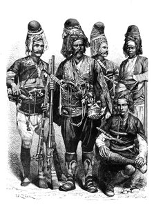 Un grupo de Zeibeks, Asia Menor, 1895