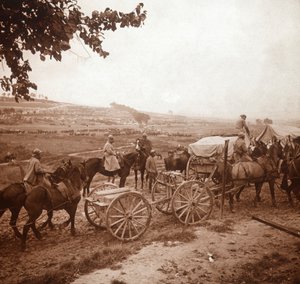 Convoy, Genicourt, norte de Francia, 1916