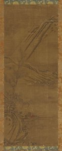 Pescando solo en el río de invierno, dinastía Qing, siglo XVIII