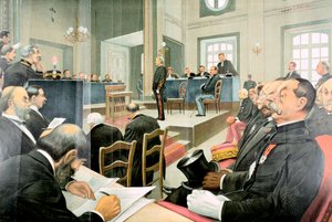 Revisión del juicio de Albert Dreyfus, Rennes, Francia, 1899
