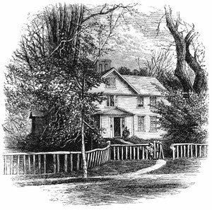 La casa de Amos Benson Alcott 1799-1888, Concord, Massachusetts, 1875