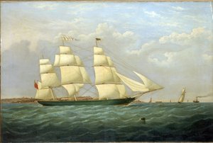 El clíper "Matilda Wattenboch", para conmemorar su botadura en 1853