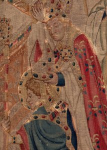 Historia de San Piat y San Eleuterio, Escena 10: San Eleuterio es consagrado como obispo (Detalle)