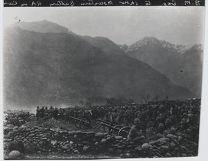 Cese de fuego, No. 1 Batería de Montaña Británica, Expedición de Black Mountain, 1891 de Unknown photographer