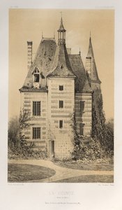 Arquitectura Pintoresca o Monumentos del Siglo XV. y XVI. Siglos: Castillos de Francia de los Siglos XV y XVI: Pl. 75, La Vicomté (Saône et Loire)