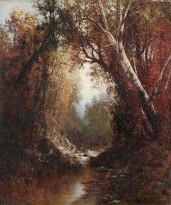 Escena de otoño en los Adirondacks, 1877