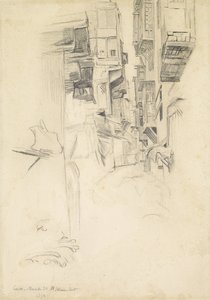 Escena callejera, El Cairo, 1854