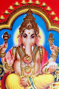 Ganesha o Ganapati: el dios hindú con cabeza de elefante.