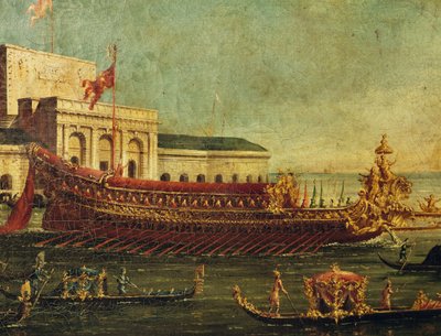 El Bucentauro (galera de Estado de los dux de Venecia), Italia de Antonio (studio of) Canaletto