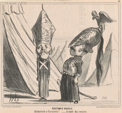 Trajes rusos de Honoré Daumier