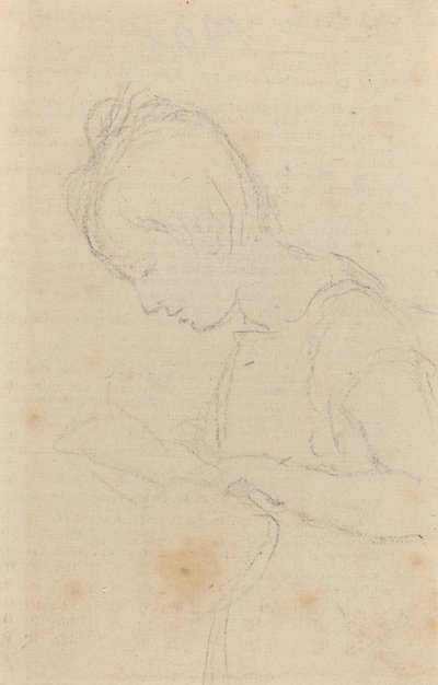 Mujer de perfil de John Flaxman