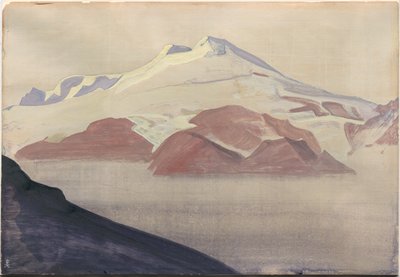 Elbrus, Cáucaso, hoja de álbum, 1933 de Nicholas Roerich