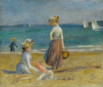 Figuras en la playa, 1890 de Pierre Auguste Renoir
